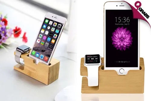 From QR39 Hold & Charge in Style with Smart Bamboo Charging Stations! (Up to QR180 Value)